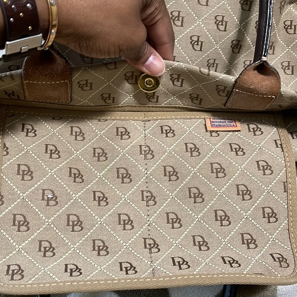Dooney & Bourke Signature Print Satchel - Picture 11 of 15